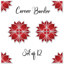 Load image into Gallery viewer, Rangoli Stencil - Corner and border