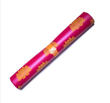 Load image into Gallery viewer, Hot Pink with Gold Lotus Printed - Paper Backdrop - 6ft W X 7 ft H.