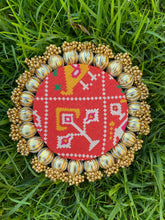 Load image into Gallery viewer, Patola rangoli mat two sided