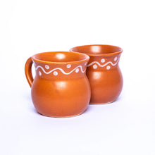 Load image into Gallery viewer, Earthen tea cups on white background