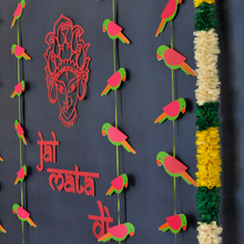 Load image into Gallery viewer, Indian Themed Parrot Garlands for Decorations (Set of 2)