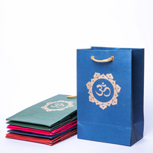 Load image into Gallery viewer, Blue return gift bag with Om
