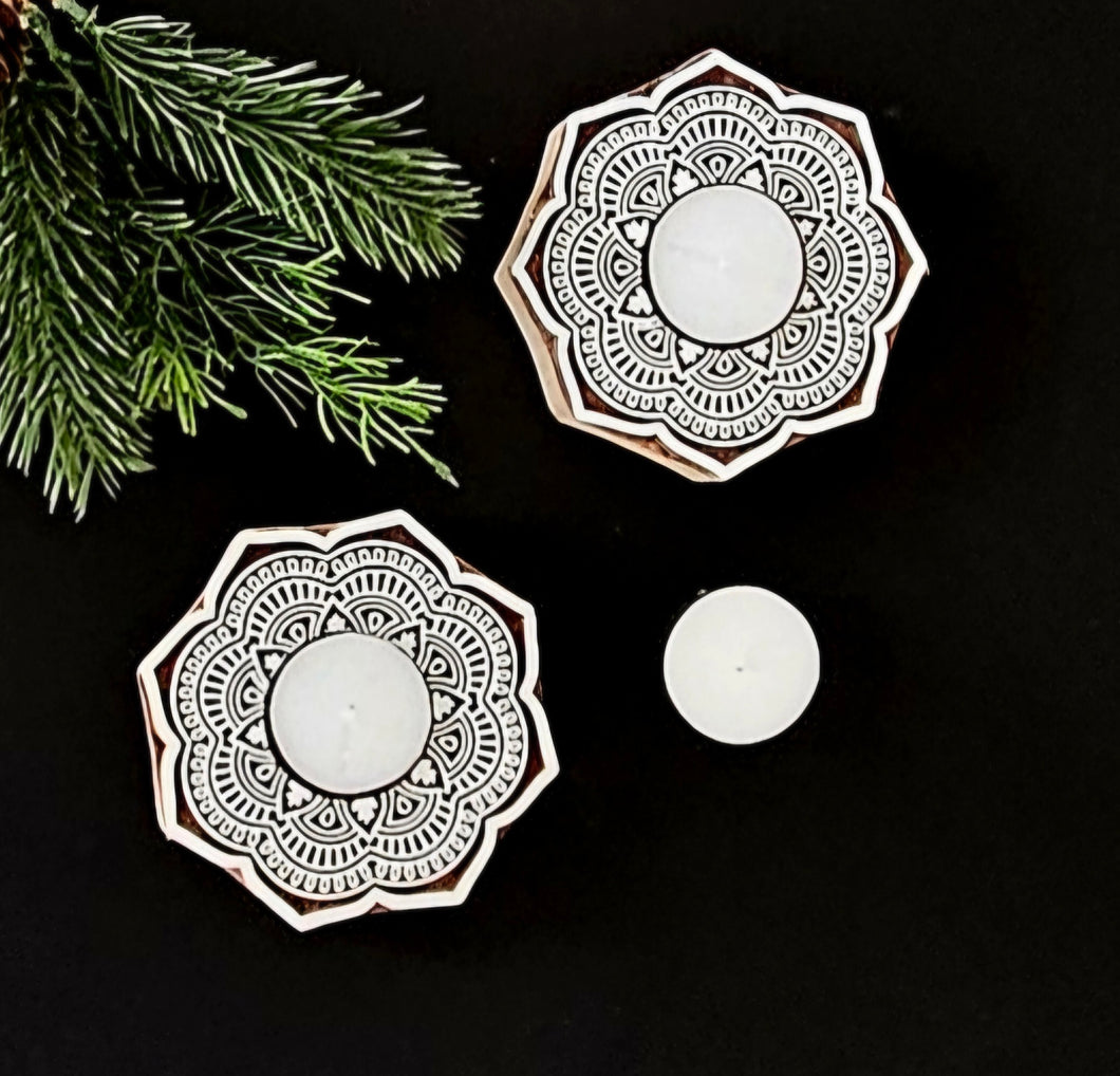 Flower Block Tealight