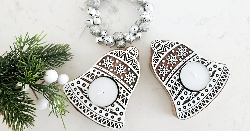 Bell Shape Tight Holders for Christmas Festival Home Decoration