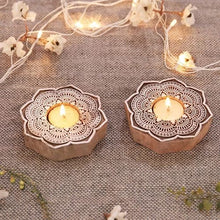Load image into Gallery viewer, Flower Block Tealight
