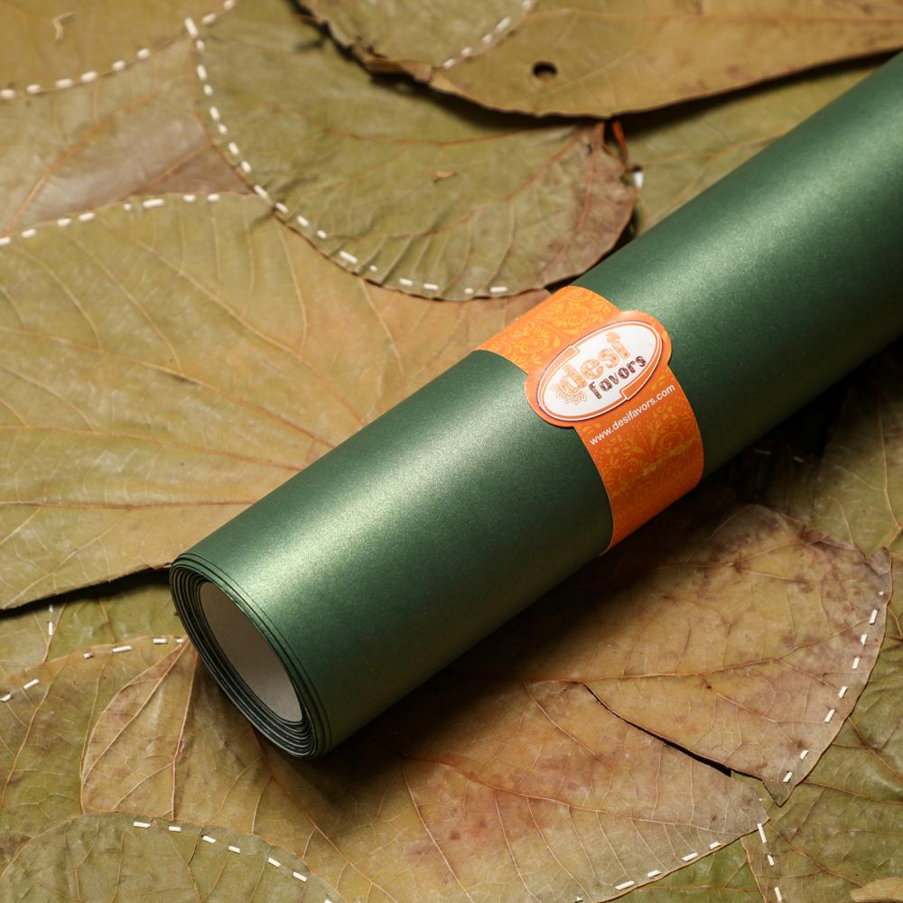 Metallic Plain Green Paper for Backdrop( 6ft W X 7ftH)