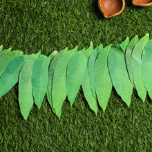 Load image into Gallery viewer, Blue Lotus Backdrop Kit - Lotus Cutouts + Paper mango leaves Toran + Blue Backdrop Paper

