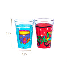 Load image into Gallery viewer, Chai glasses with dimensions
