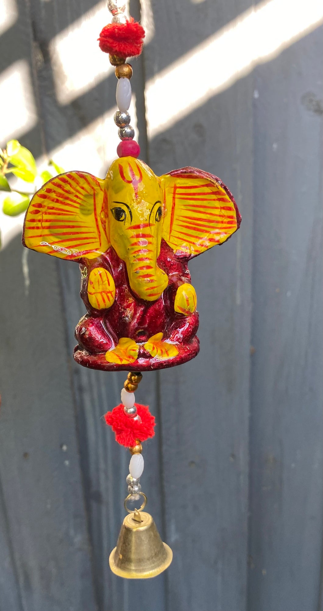 Ganesha wall hanging with grey background