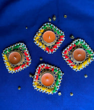 Load image into Gallery viewer, Multi coloured Tea Light Holder
