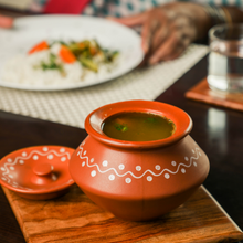 Load image into Gallery viewer, Tranditional Indian serving bowl with rasam
