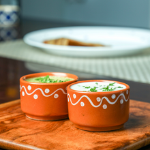 Load image into Gallery viewer, Ceramic bowls with dip
